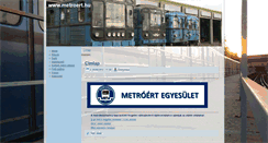 Desktop Screenshot of metroert.hu