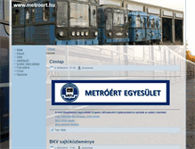 Tablet Screenshot of metroert.hu